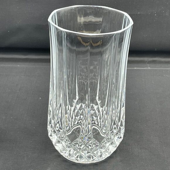 2 Cut Crystal Highball Tumblers Glasses Cristal d’Arques Longchamp - Picture 3 of 8
